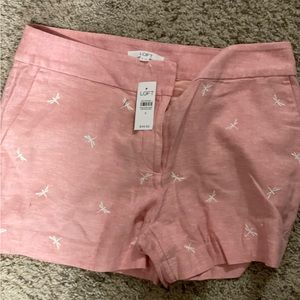 NWT Ann Taylor loft dragonfly shorts size 8 Rivera